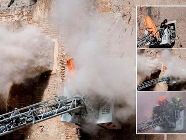 Romada tarixi qüllə çökdü - 4 yaralı var - <span class="color_red">FOTO</span>