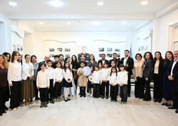 Leyla Əliyeva Bülbül adına Orta İxtisas Musiqi Məktəbində olub - <span class="color_red">FOTO</span>