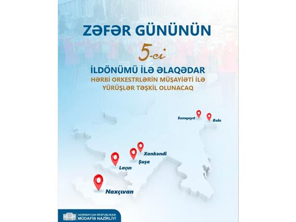 Zəfər Günü münasibətilə yürüşlər keçiriləcək