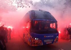 “Barselona” azarkeşlərini daşıyan avtobus YANDI - <span class="color_red">VİDEO</span>