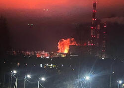 Rusiyanın nəhəng elektrik stansiyası vuruldu - <span class="color_red">VİDEO</span>