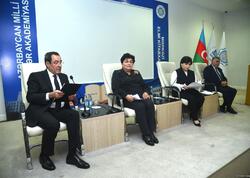 &quot;Mediada Azərbaycan ədəbi dilinin normalarının düzgün tətbiqi” mövzusunda konfrans keçirilir - FOTO
