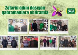 Zəfərin 5 illiyində “OBA” şəhid əməkdaşlarının ailələrini ziyarət edib və “Obamızın müzəffərləri” videoçarxını təqdim edib - VİDEO - FOTO