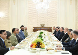 İlham Əliyev və Pakistanın Baş naziri birgə nahar ediblər - <span class="color_red">FOTO</span>