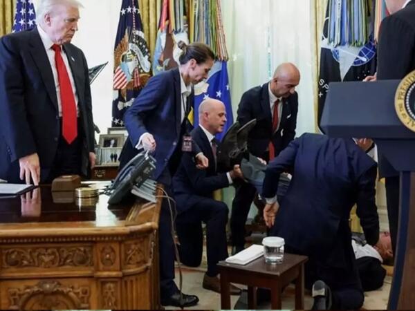 Ağ Evdə ürəyi getdi - aləm bir-birinə dəydi - <span class="color_red">VİDEO - FOTO</span>