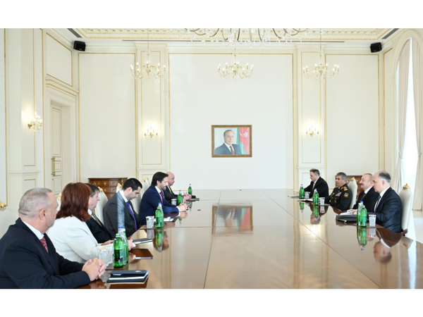 Prezident Slovakiya Baş nazirinin müavininin başçılıq etdiyi nümayəndə heyətini qəbul edib - FOTO