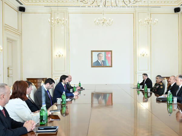 Prezident Slovakiya Baş nazirinin müavininin başçılıq etdiyi nümayəndə heyətini qəbul edib - FOTO