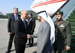 Birləşmiş Ərəb Əmirliklərinin Baş nazirinin müavini Azərbaycana səfərə gəlib - FOTO