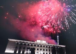 Xankəndidə atəşfəşanlıq keçirilib - <span class="color_red">VİDEO - FOTO</span>