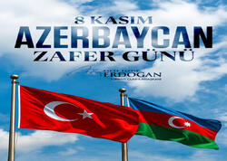 Türkiyə Prezidenti sosial şəbəkə hesablarında Azərbaycan xalqını Zəfər Günü münasibətilə təbrik edib