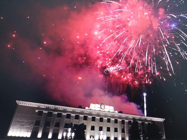 Xankəndidə atəşfəşanlıq keçirilib - <span class="color_red">VİDEO - FOTO</span>