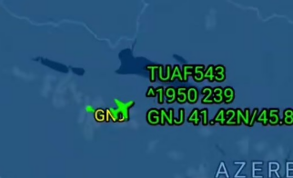 Qəzaya uğrayan C-130 təyyarəsinin uçuş trayektoriyası - VİDEO