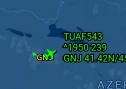 Qəzaya uğrayan C-130 təyyarəsinin uçuş trayektoriyası - <span class="color_red">VİDEO</span>