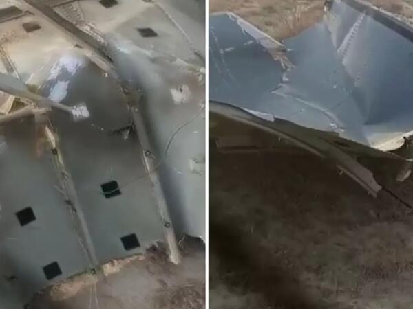 Qəzaya uğrayan təyyarədən geriyə qalanlar - <span class="color_red">FOTO</span>