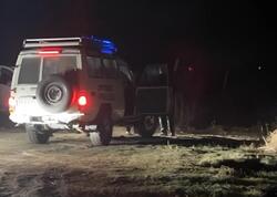 Qəza yerində axtarış-xilasetmə işləri davam etdirilir