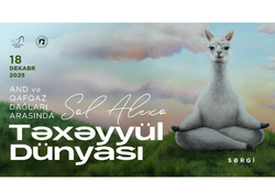 Perulu rəssam Sol Alexonun alpakaları Bakıda Heydər Əliyev Mərkəzində