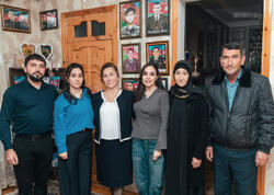 Leyla Əliyeva Mingəçevirdə şəhid ailəsini ziyarət edib, bir sıra sosial müəssisələrlə tanış olub - FOTO