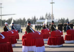 Təyyarə qəzasında şəhid olan hərbçilərə VİDA - VİDEO - FOTO