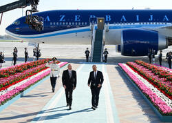 İlham Əliyev Özbəkistana səfərə gedib - VİDEO - FOTO