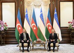 Daşkənddə İlham Əliyevin Özbəkistan Prezidenti ilə təkbətək görüşü olub - FOTO