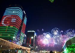 Daşkənddə dövlət başçılarının şərəfinə atəşfəşanlıq olub - <span class="color_red">FOTO</span>