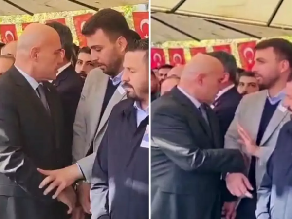 Şəhid dəfnində ön sırada dayanmaq üçün deputatlar dava etdi - VİDEO