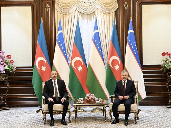 Daşkənddə İlham Əliyevin Özbəkistan Prezidenti ilə təkbətək görüşü olub - FOTO