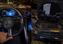 Hidayət həmin “Mercedes”lə qəza törətdi - DYP xəbərdarlıq etdi - VİDEO