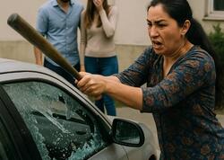 Azərbaycanda ərini sevgilisi ilə bir yerdə tutan qadın görün nə etdi