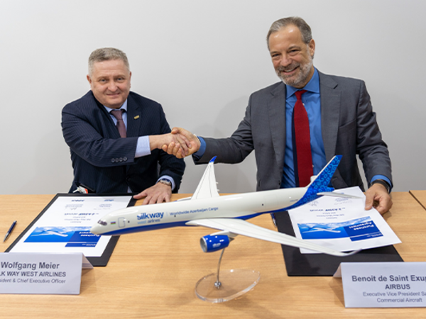 Silk Way West Airlines donanmasını daha iki Airbus A350F yük təyyarəsi ilə genişləndirir