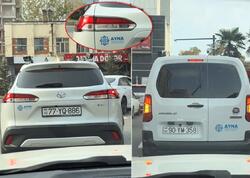 Bakıda AYNA-nın xüsusi avtomobilləri sürücüləri CƏRİMƏLƏYİR