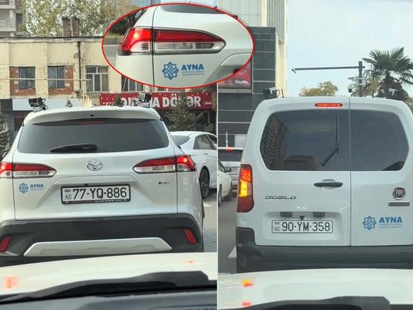 Bakıda AYNA-nın xüsusi avtomobilləri sürücüləri CƏRİMƏLƏYİR