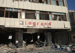 Bakıda partlayış olan ofisdən FOTOlar