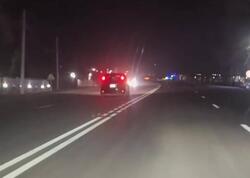 Azərbaycanda qadın sürücü bomboş yolda &quot;protiv&quot; sürdü - VİDEO