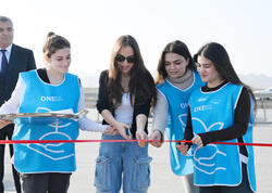 Leyla Əliyeva Qaradağda yeni parkın açılışında iştirak edib - FOTO