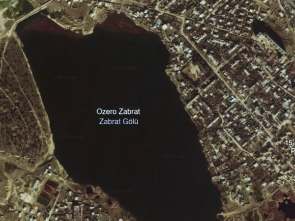 Zabrat gölü son illərdə sürətlə quruyub - FOTO