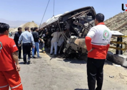İranda dəhşətli avtobus qəzası - <span class="color_red">2 ölü, 40 yaralı</span>