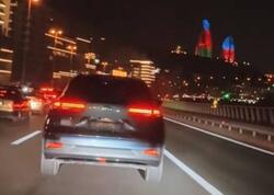 Nömrəni söküb avtobus zolağına daxil olan maşının sürücüsü saxlanıldı