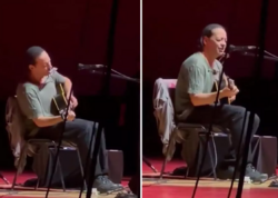 Universitetdə konsert verdi, oxuduğu mahnı səs-küyə səbəb oldu - VİDEO