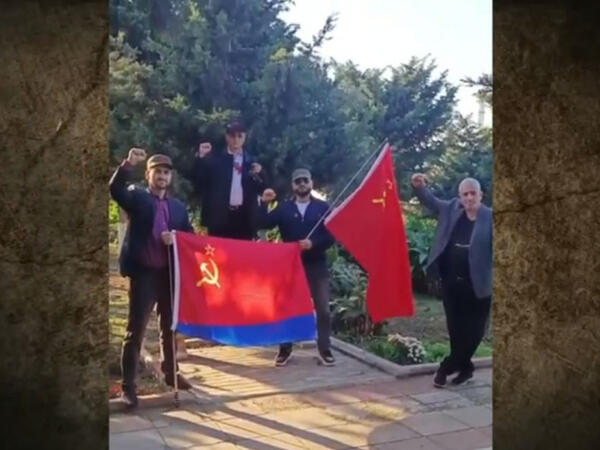 Bakıda SSRİ bayrağı qaldıranlar həbs olundu