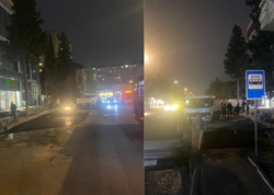 Gecə ilə səkini parkinqə çevirmək istədilər