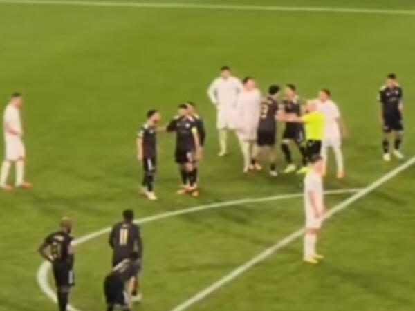 “Qarabağ”- “Napoli” oyununda gərgin anlar - VİDEO