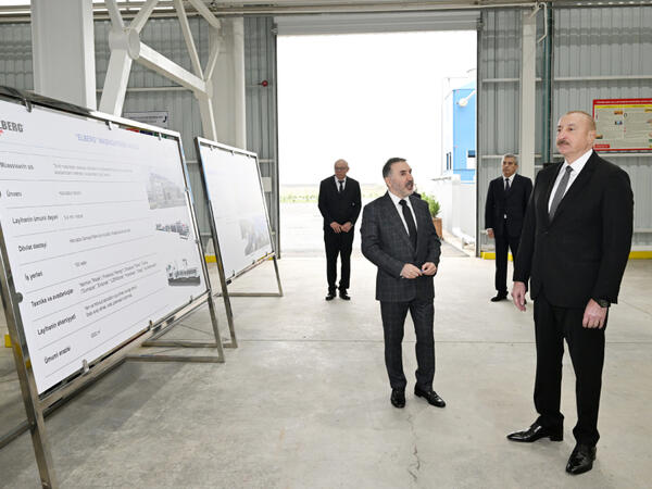 Prezident “AZWOOL” mineral daş yunu zavodunun açılışında iştirak edib - FOTO