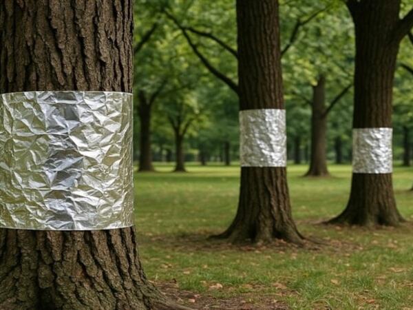 Bağınızdakı ağacların gövdəsinə alüminium folqa bükün