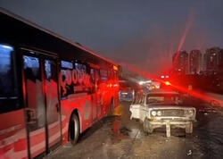 Nasaz avtomobil zəncirvari qəzaya səbəb oldu - <span class="color_red">VİDEO</span>