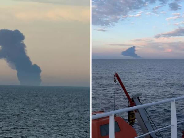 Qara dənizdə gəmidə partlayış olub - <span class="color_red">FOTO</span>
