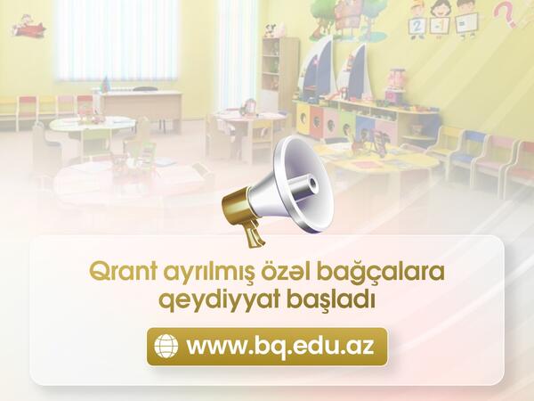 Həmin özəl bağçalarda pulu dövlət verəcək - Qeydiyyat başladı