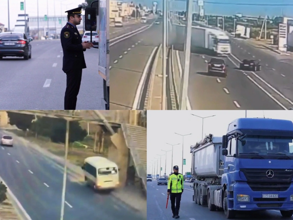 Yuxusuz sürücülərin törətdikləri ağır qəzaların ANBAAN VİDEOsu