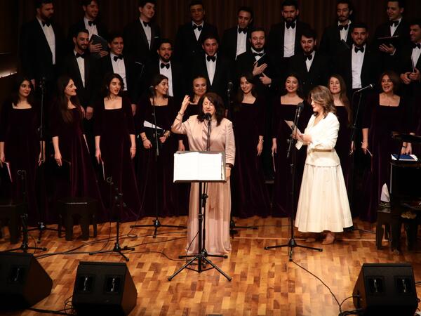 Bəxtiyar Vahabzadənin 100 illiyinə həsr olunan &quot;Səninlə dünyada bəxtiyaram mən&quot; adlı ədəbi-musiqili proqram təqdim edilib - FOTO