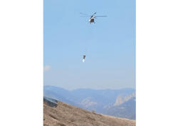 Kəlbəcər və Laçına helikopterlər cəlb olundu - Yanğın davam edir - VİDEO